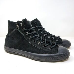 Converse John Varvatos Converse Zip Suede High Top Sneakers Black Mens 11.5